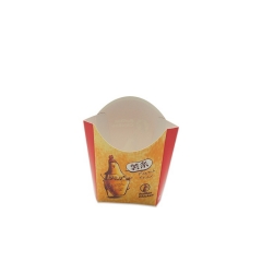 Single Wall Coated Disposable Customized French Fries cup Take Away Box