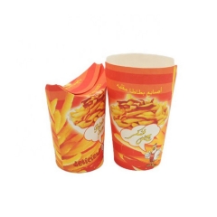 Eco-friendly French fries package container with custom design