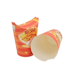 Eco-friendly French fries package container with custom design