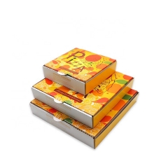Выньте 6-дюймовые гофрированные коробки для пиццы с принтом