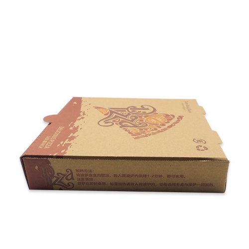 Disposable round dominos Pizza Box with custom logo