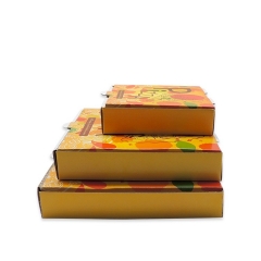 ၁၆ လက်မအထူသိပ်သည်း 3ply Corrugated Board Pizza Box လက်ကား