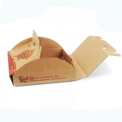 Caja de pizza aislada molde de la ayuda del fabricante impresa con la manija