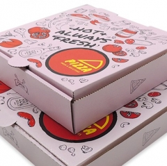 Customized printed 3 6 9 16 18 28 32 36 inch corrugated carton paper pizza box with different design