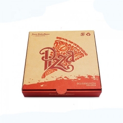 Caixa de pizza de papel barato personalizada ondulada