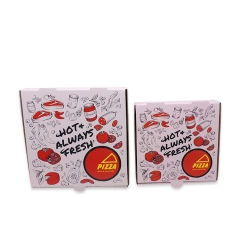 Caja de pizza de papel Kraft personalizado de 14 pulgadas