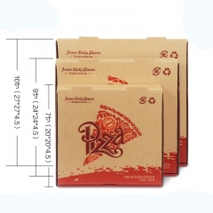 Caixa de pizza de papel barato personalizada ondulada