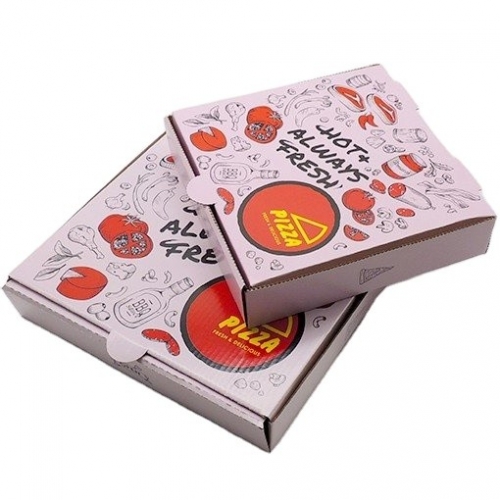 Caixa de pizza impressa personalizada de 16 polegadas para o mercado europeu