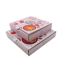 कस्टम डिजाइन के साथ हॉट स्क्वायर पिज्जा पेपर डिलीवरी बॉक्स