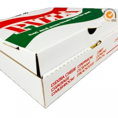 ၁၂ လက်မ OEM တစ်ခါသုံးစားသုံးနိုင်သော pizzs သေတ္တာအမြန်စာစက္ကူထုပ်ပိုးမှု