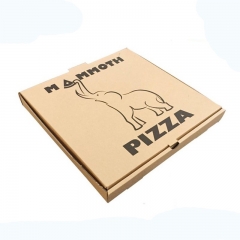 Thân thiện với môi trường mẫu miễn phí kraft hộp bánh pizza sóng số lượng lớn