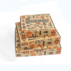 नालीदार कागज कार्टन पिज्जा पैकिंग बॉक्स