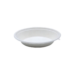 245*160*38MM Oval Sugarcane Bowl With Rough Inside