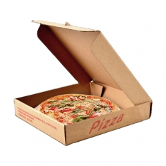 Boîte à pizza comestible écologique avec logo client