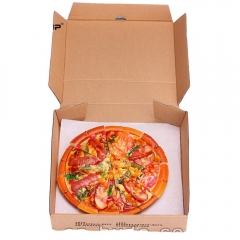 2021 disposable kraft paper pizza box for Italian fastfood restaurant