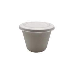 Tazza da zuppa di canna da zucchero da 500 ml con coperchio