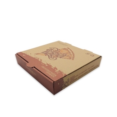 Caja de pizza Kraft aislada Caja de pizza grande para el mercado americano