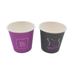 ရေနွေးသောက်ရန်စိတ်ကြိုက်သုံးနိုင်သော Disposable တံဆိပ် Biodegradable Coffee Tea Paper Cup