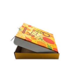 Precio de fábrica Caja de pizza rectangular personalizada corrugada