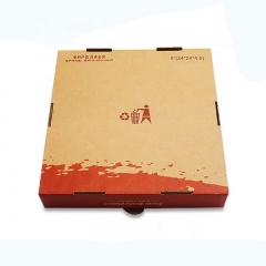 Precio de fábrica caja de pizza con logotipo de cartón corrugado