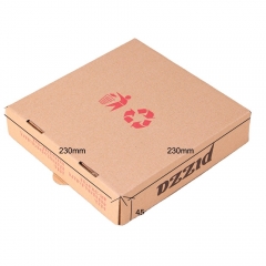 tragbare Pizzabox aus biologisch abbaubarem Kraftpapier für den italienischen Markt
