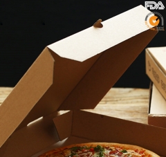 Envases de pizza de papel kraft OEM disponibles con de alta calidad