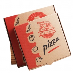 Boîte à pizza comestible écologique avec logo client
