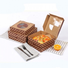 Caja de pizza con calefacción Golden Supplier Marrón