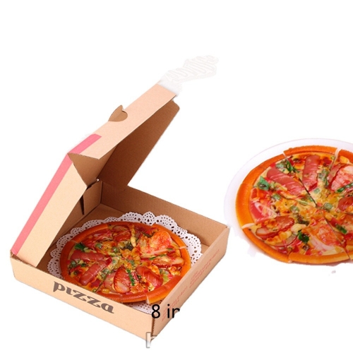 Boîte à pizza portable en papier kraft biodégradable pour le marché italien