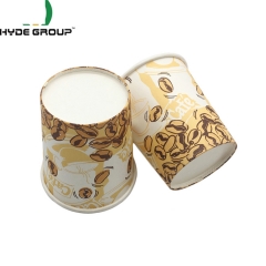 6.5oz Degradable Paper Cups Single Wall Coffee Cup