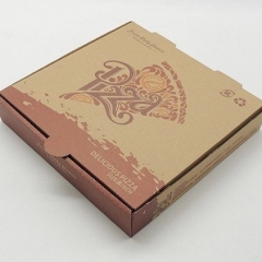 Caja de pizza compostable biodegradable Caja de pizza de cartón ondulado