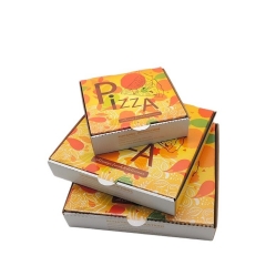 Caixa de embalagem de pizza corrugada impressa personalizada de 12 polegadas OEM