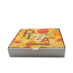 Caja de embalaje de pizza acanalada impresa personalizada de 12 pulgadas OEM