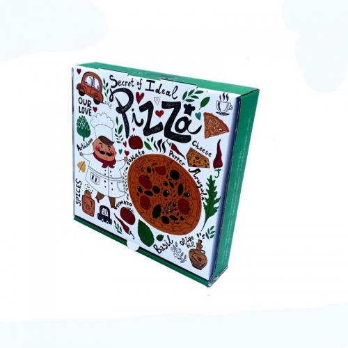 사용자 정의 피자 상자 디자인 템플릿/골판지 피자 상자