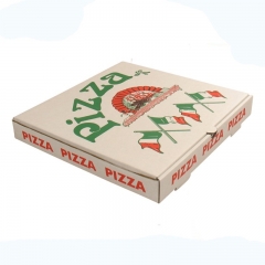 Eco friendly free samples kraft bulk corrugated pizza box