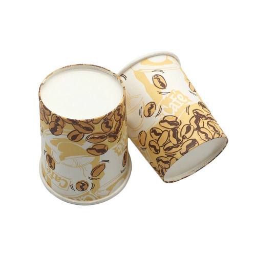 Одноразовые изолированные бумажные кофейные чашки из рифленого рукава на 6,5 унций для питья