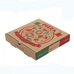 White Cardboard Pizza Box With Custom Design