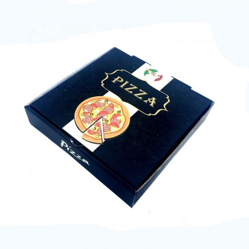 Caja de pizza biodegradable blanca de tama?o estándar