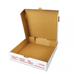 ၁၂ လက်မ OEM တစ်ခါသုံးစားသုံးနိုင်သော pizzs သေတ္တာအမြန်စာစက္ကူထုပ်ပိုးမှု