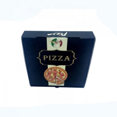 Boîte à pizza biodégradable blanche de taille standard