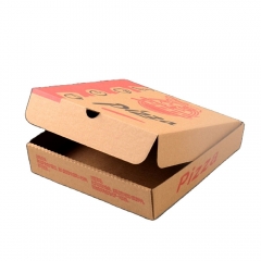 Caja de pizza comestible ambiental con logotipo del cliente.