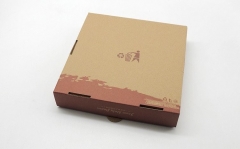 बायोडिग्रेडेबल ब्राउन पिज्जा बॉक्स नालीदार पिज्जा बॉक्स 12 इंच