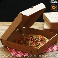 Conteneurs à pizza en papier kraft OEM jetables de haute qualité