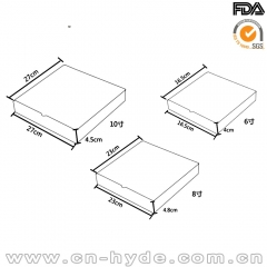 OEM กระดาษคราฟท์บรรจุภัณฑ์พิซซ่าใช้แล้วทิ้งคุณภาพสูง