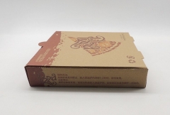 Boîte à pizza en papier kraft de haute qualité en gros plaine
