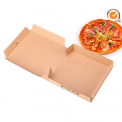 caja de pizza de papel kraft biodegradable portátil para el mercado italiano