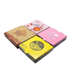 Caixas de pizza personalizadas de alta qualidade para alimentos, o melhor design de caixas de pizza