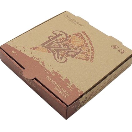पिज़्ज़ा बॉक्स फ़ूड ग्रेड कस्टम मुद्रित सर्वश्रेष्ठ पिज़्ज़ा बॉक्स डिज़ाइन