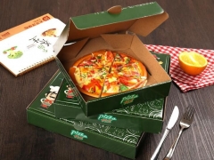 Bedruckter Pizzakarton aus Kraftpapier