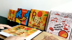 Pizzakarton aus Wellpappe Kundenspezifische biologisch abbaubare Pizzakartons